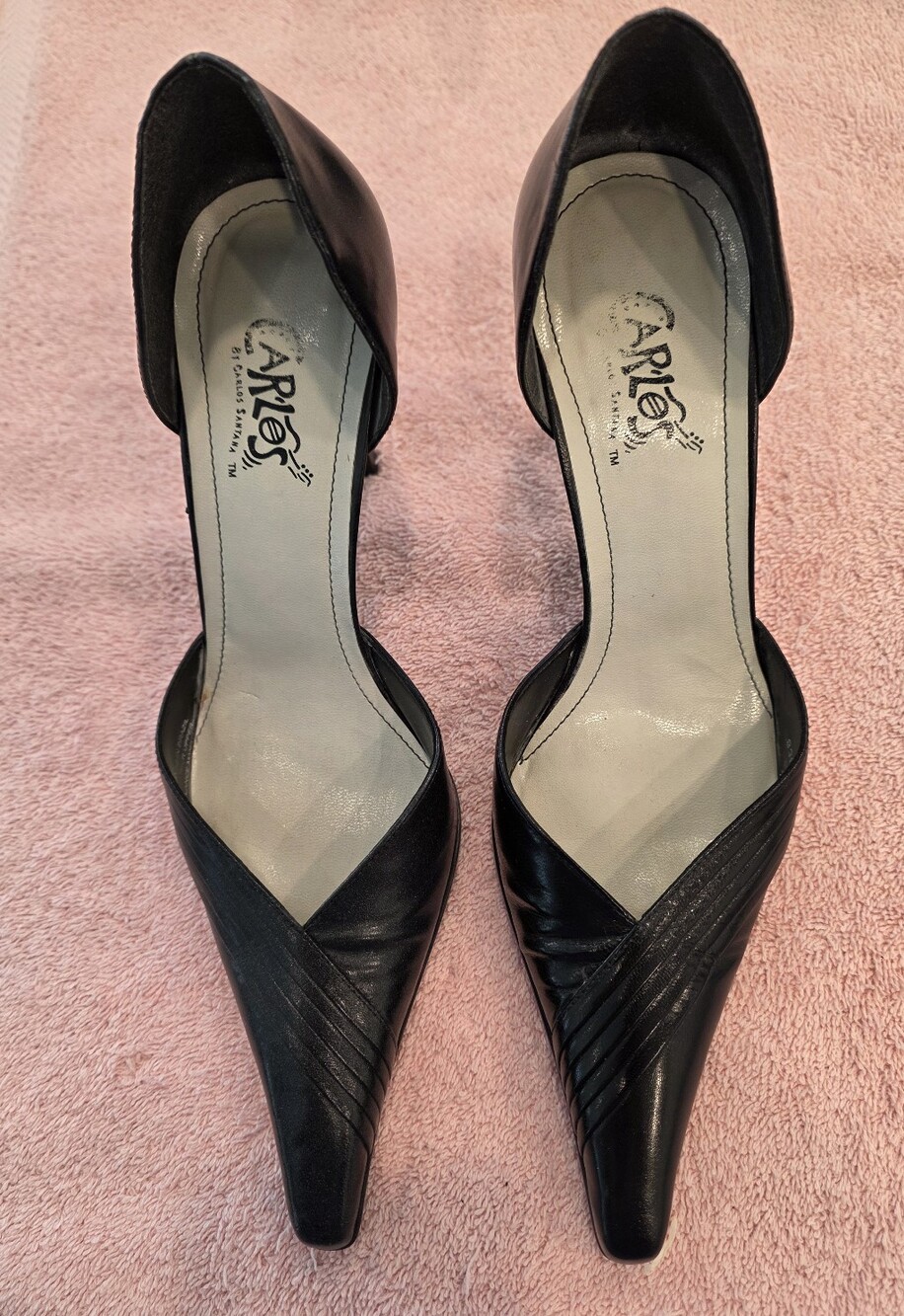Carlos by Carlos Santana TM Black Pointed-Toe D'Orsay Pump.